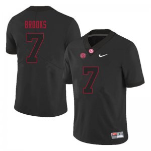NCAA Men's Alabama Crimson Tide #7 Ja'Corey Brooks Stitched College 2021 Nike Authentic Black Football Jersey EL17R34PM